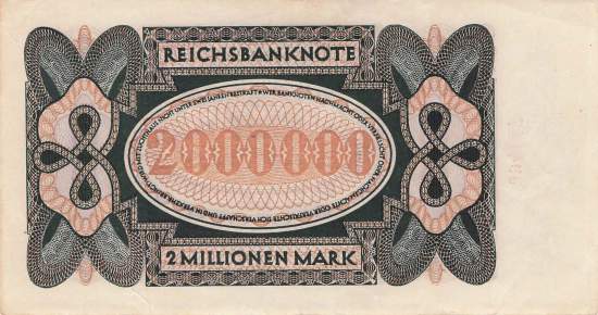 2 Millionen Mark 1923 ro.89b La